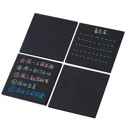 Black Sticky Note Paper