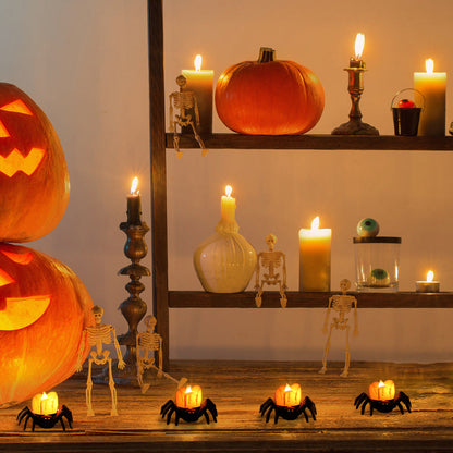 Halloween LED Electronic Candle Plastic Light Luminous Spider