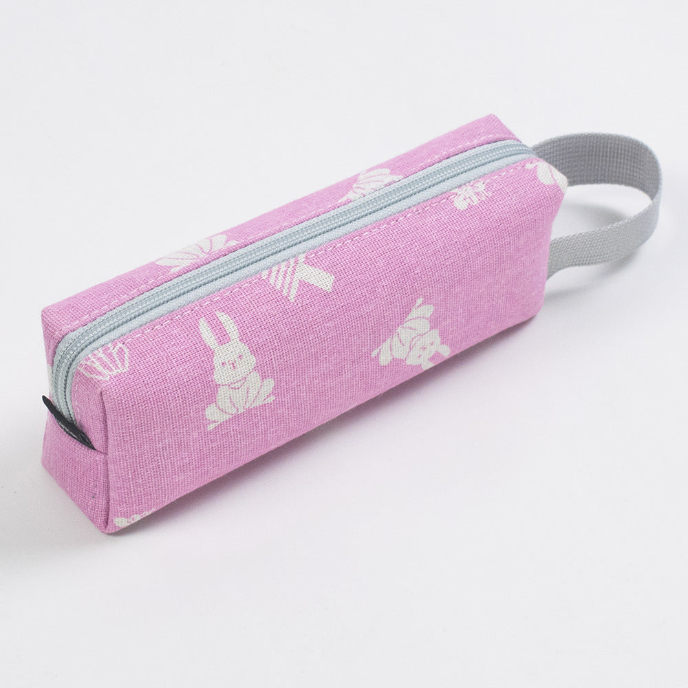 Canvas Portable Cartoon Animal Pen Bags