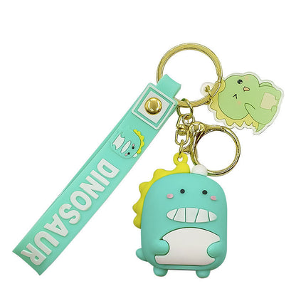 Cartoon Dinosaur PVC Keychain