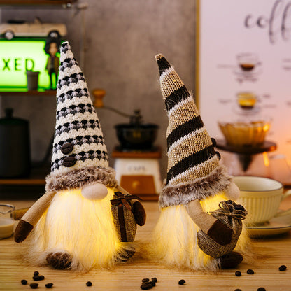 New Lamp Coffee Dwarf Faceless Doll Ornament