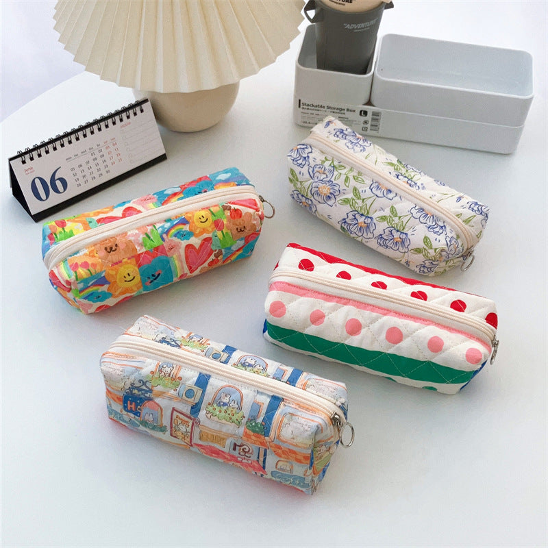 Cotton Floral Pencil Case