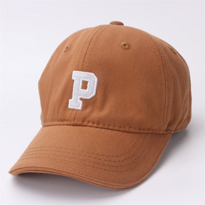 Cotton Polyester Letter P Children's Baseball Caps