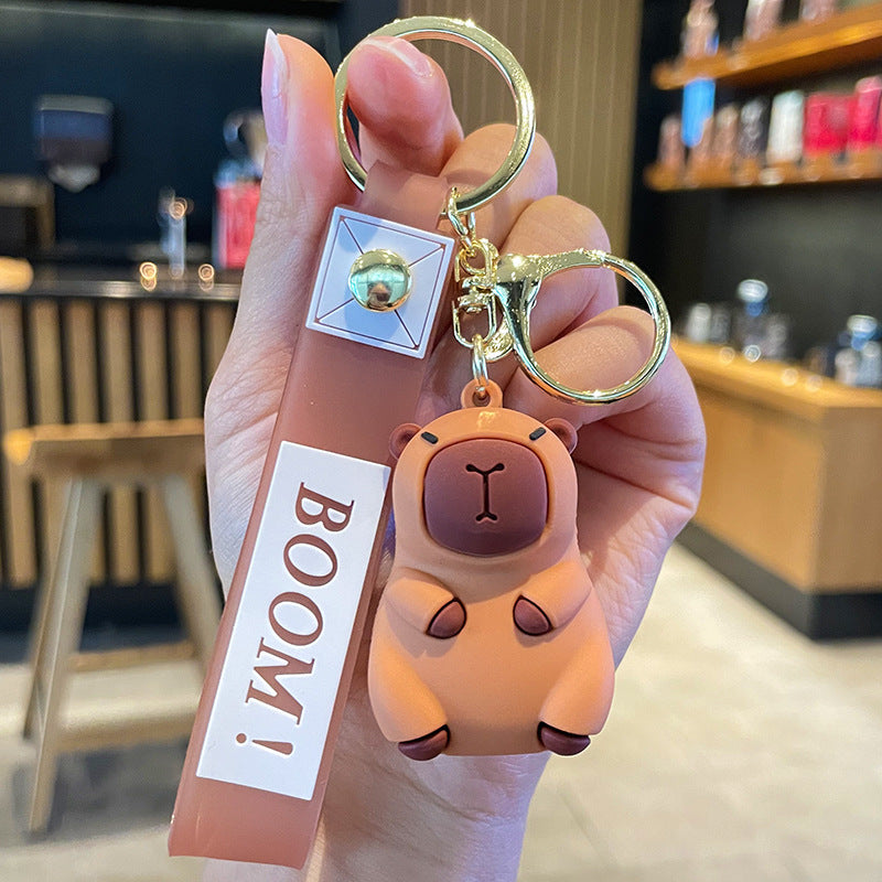 Cute Little Pufferfish Bag Silicone Creative Keychain