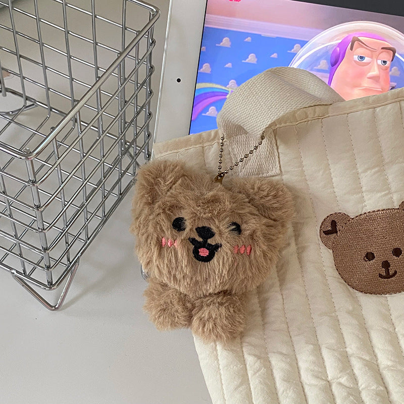 Shy Plush Teddy Bear Keychain