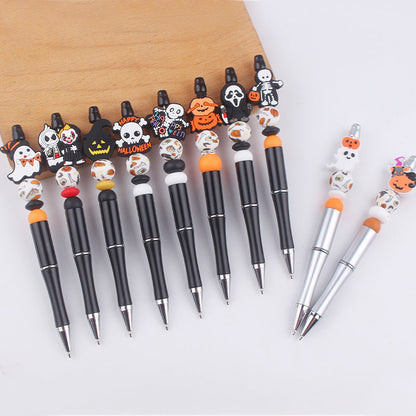 Beaded Pens DIY Handmade Cartoon Halloween Silicone Teether