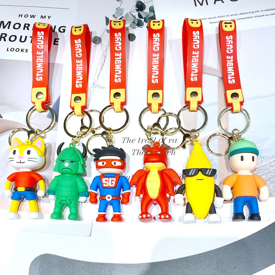 Wholesale Cartoon Anime PVC Soft Keychain Creative Keychain ACCVIP-KC-XinShu002