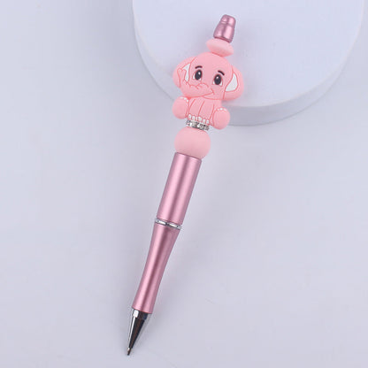 Cartoon Animal Silicone Handmade Beadable Pens