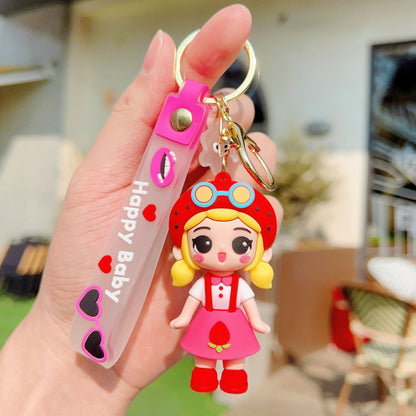 Creative Cartoon Fashion Boy Girls Eco-Friendly PVC Keychain