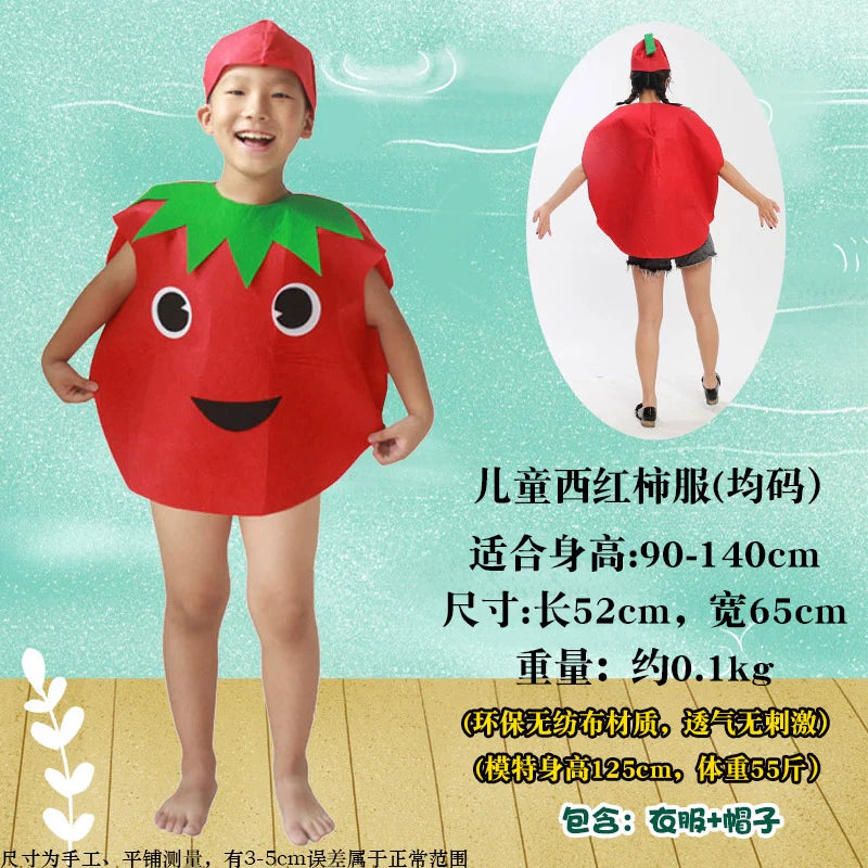Children's Fruit and Vegetable Costume Environmental-Friendly