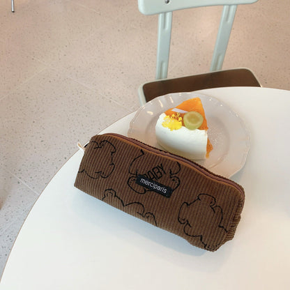 Corduroy Bear Pen Bag