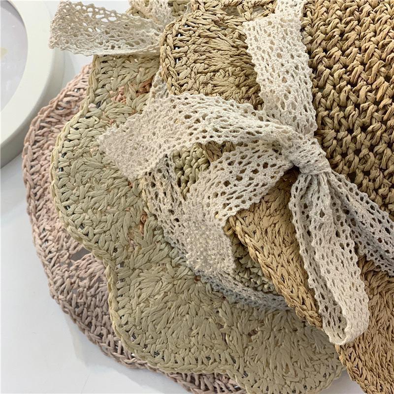 Kids Bow Straw Hat
