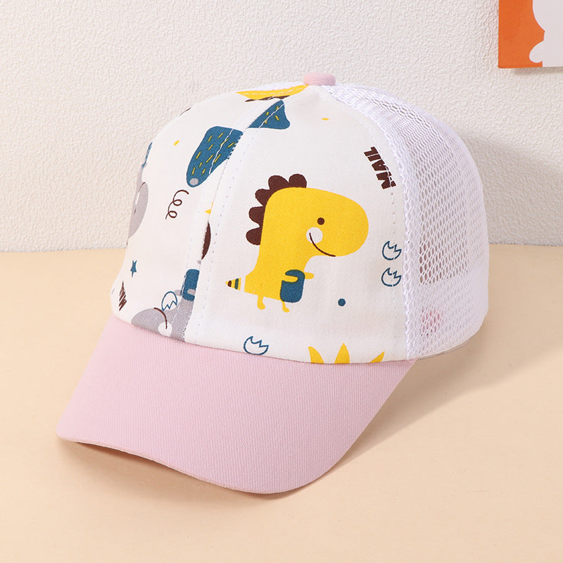 Cotton Kids Cartoon Dinosaur Baseball Cap