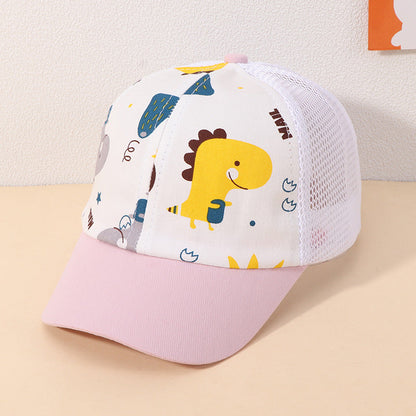 Cotton Kids Cartoon Dinosaur Baseball Cap