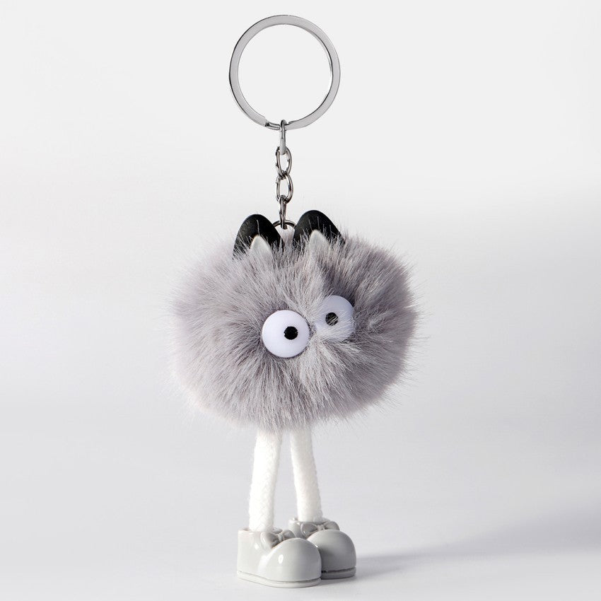 Cartoon Small Monster Animal Plush Keychain