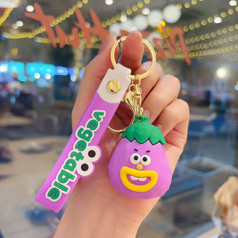 Fruit and Vegetable Series Silicone Keychains