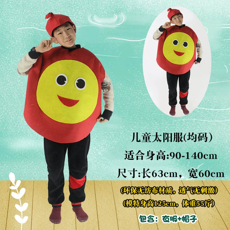 Children's Fruit and Vegetable Costume Environmental-Friendly