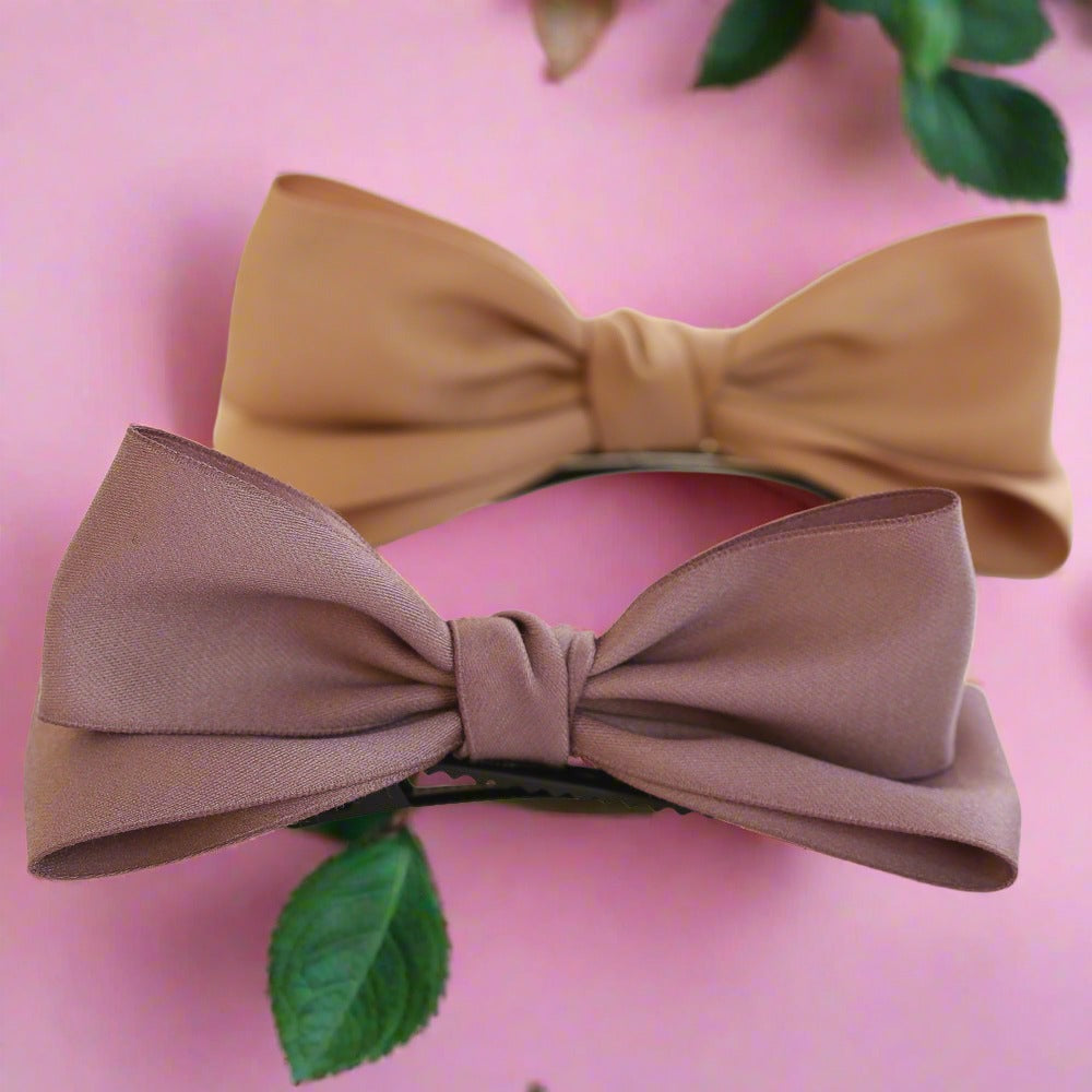 Girls Solid Color Bow Accessories Headwear
