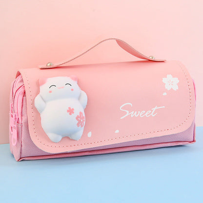 Canvas 3D Decompression Pencil Case