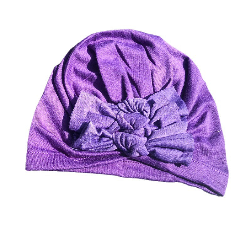 New Bow Baby Hat Spring And Autumn Solid Color Baby Hat Newborn Baby Hat 21 Colors Available Wholesale Baby Hats