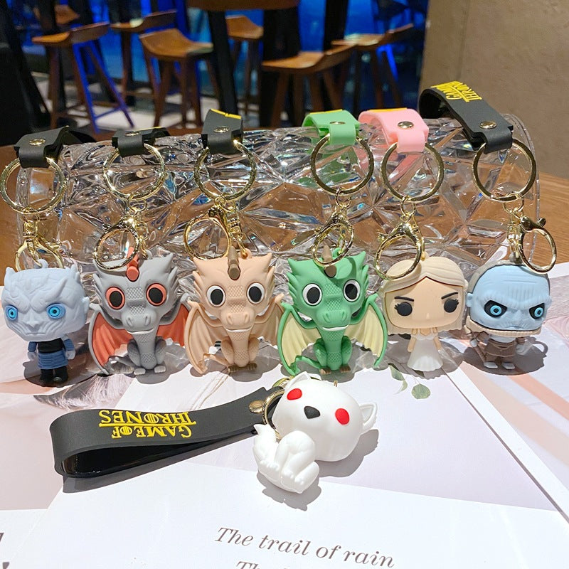 Cartoon PVC Soft Keychains Creative Keychain
