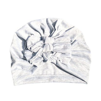 New Bow Baby Hat Spring And Autumn Solid Color Baby Hat Newborn Baby Hat 21 Colors Available Wholesale Baby Hats