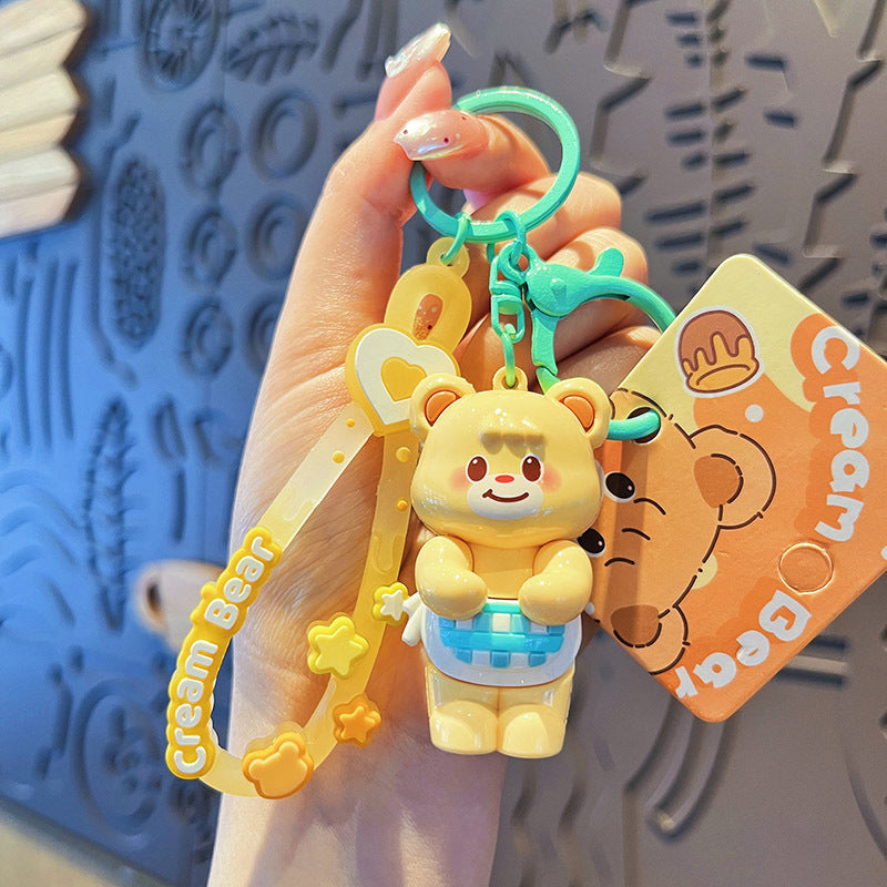 Cartoon Bear PVC Soft Keychain
