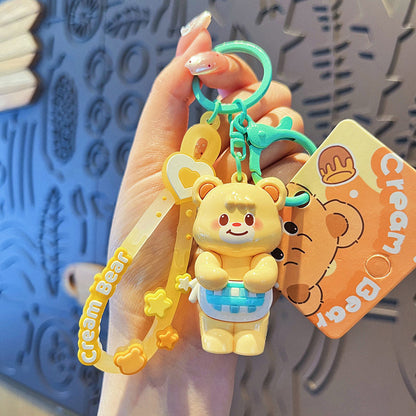 Cartoon Bear PVC Soft Keychain