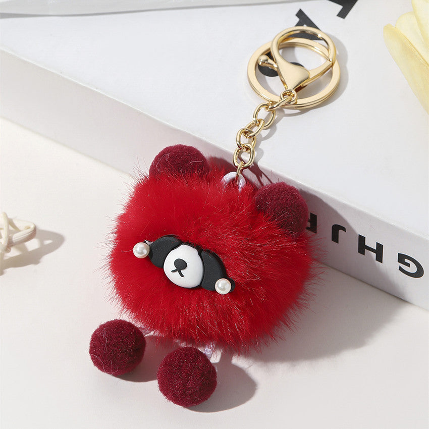 Cartoon Cute Plush Bear Keychain