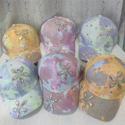 Big Kids Flower Butterfly Baseball Cap