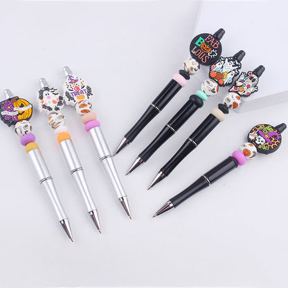 Beaded Pens DIY Creative Cute Cartoon Halloween Silicone