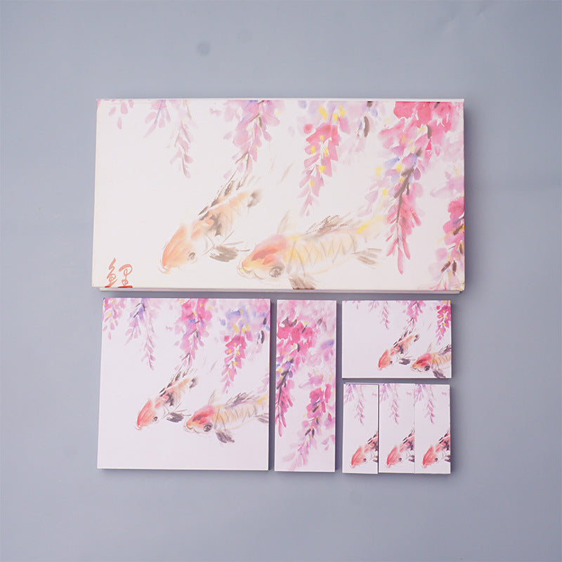 Boxed Chinese Style Paper Sticky Notes