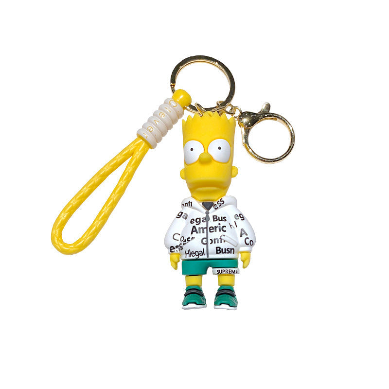 Cartoon Cute PVC Soft Keychains Silicone Creative Keychain