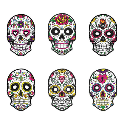 Halloween party masquerade paper skull ghost face diy mask