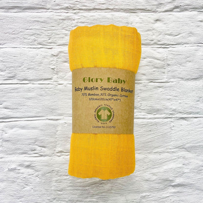 Double Bamboo Cotton Newborn Solid Color Gauze Blanket