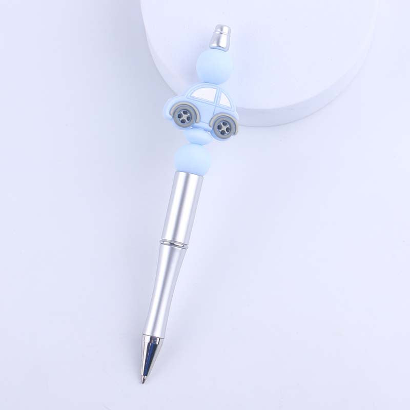 Cartoon Car Silicone Handmade Beaded Ballpoint Pen