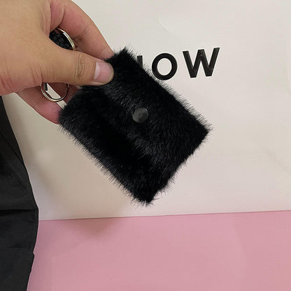 Mini Plush Coin Wallet Keychain