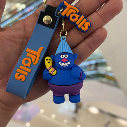 Cartoon Anime PVC Silicone Keychains Creative Keychain