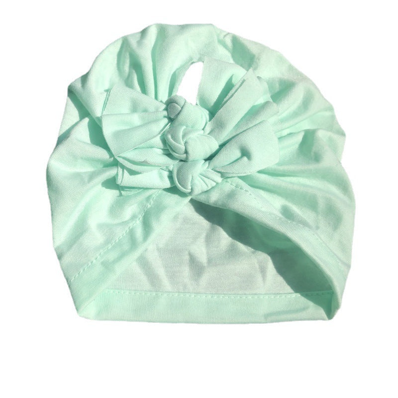 New Bow Baby Hat Spring And Autumn Solid Color Baby Hat Newborn Baby Hat 21 Colors Available Wholesale Baby Hats