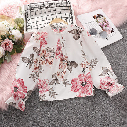 Wholesale Printed Long Sleeve Polyester Baby Clothes Set