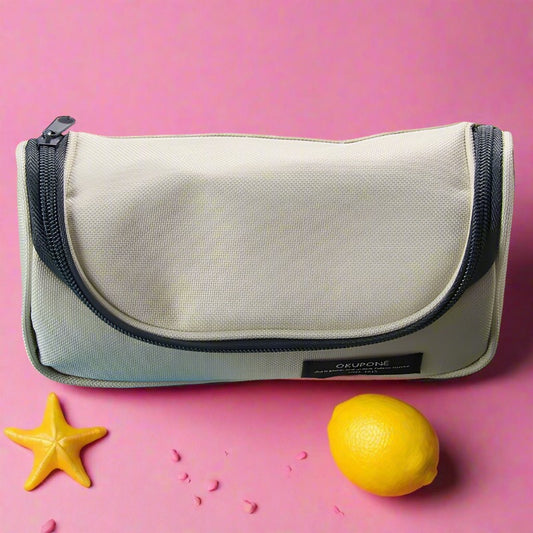Large Capacity Double Zipper Oxford Cloth Pencil Case