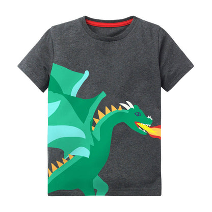 Round Neck Cotton Short Sleeve Children's T-shirt