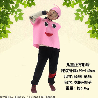 Children's Fruit and Vegetable Costume Environmental-Friendly