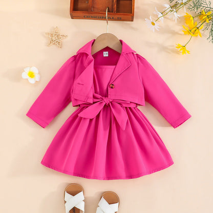 Wholesale Two Piece Spring and Autumn Sweet Polyester Baby Clothes