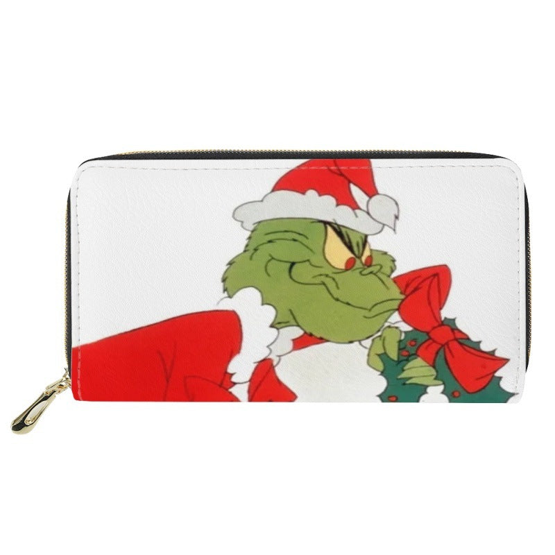 Christmas PU Printed Multifunctional Student Stationery Bags