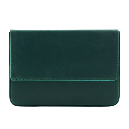 Handmade Magnetic Drawer-style Crazy Horse Leather Pencil Case