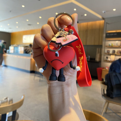 Christmas Cartoon PVC Soft Keychain Creative Keychain