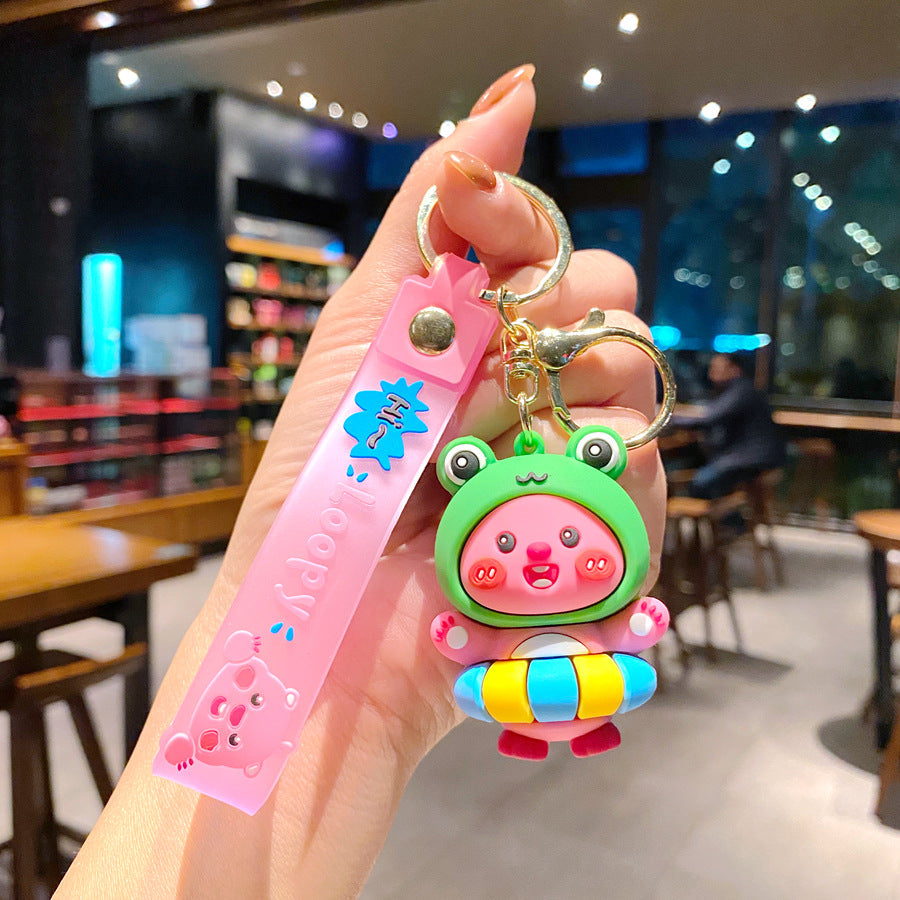 Cartoon Keychains School Bag Pendant Creative Keychain