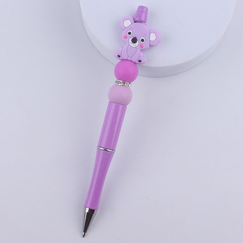 Cartoon Animal Silicone Handmade Beadable Pens
