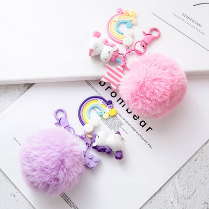 Fur Ball My Little Pony Resin Keychain